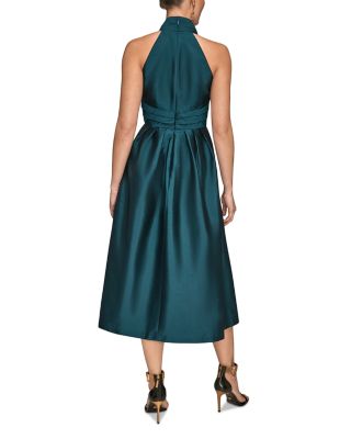 Halter Neck Ruched Midi Dress - thumbnail 10