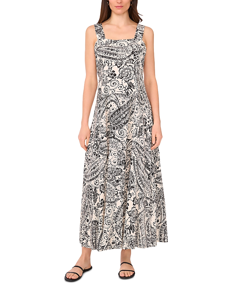Vince Camuto Square Neck Tiered Maxi Dress
