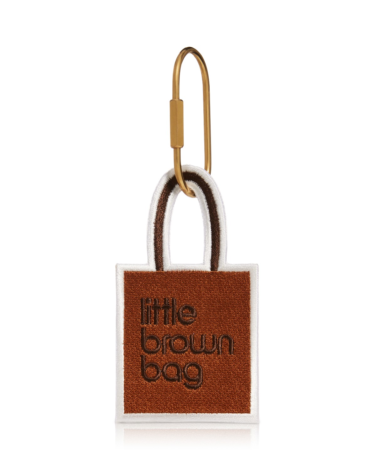 Little Brown Bag Embroidered Bag Charm - Exclusive