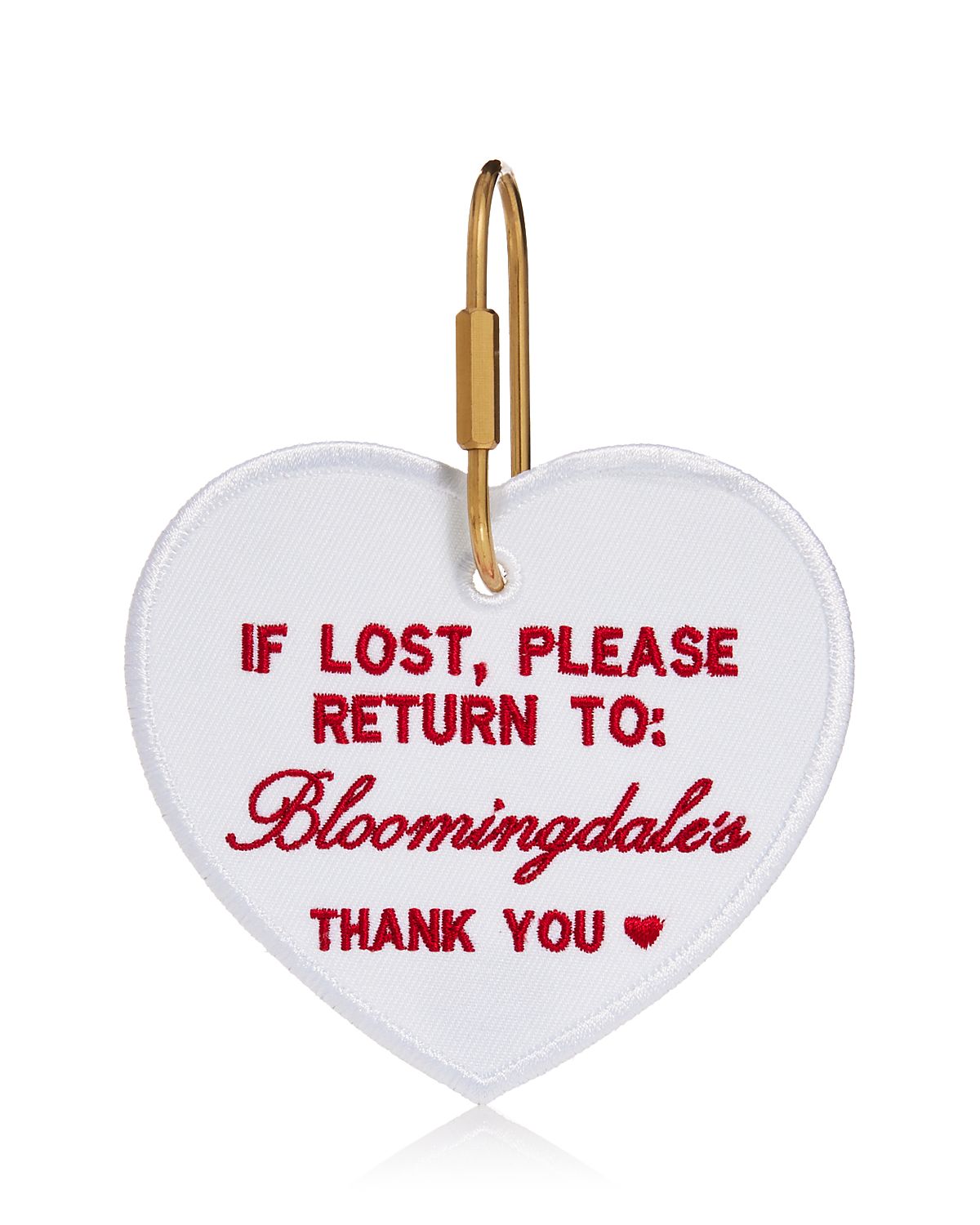 Abbode Lost + Found Pre-Embroidered Heart Bag Charm