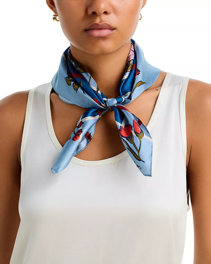 Echo Cottage Bouquet Silk Scarf