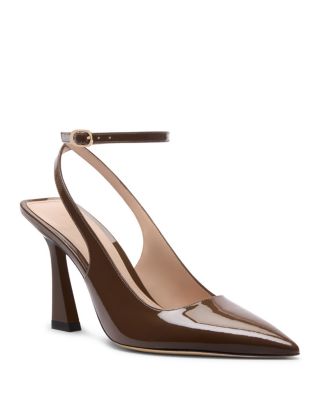 Women's Vinnie 85 Patent Leather Ankle Strap Pumps