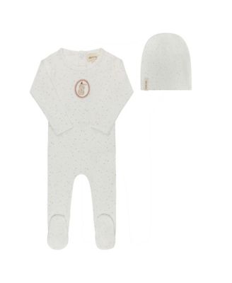  Unisex Speckled Bunny Collection Footie Beanie - Baby