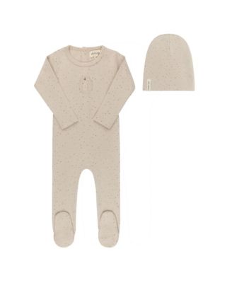 Ely's & Co. Unisex Speckled Bunny Collection Footie Beanie - Baby