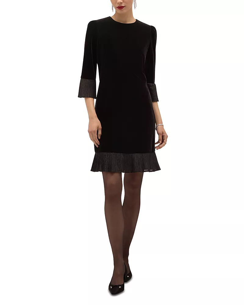 Hobbs London Ashley Velvet Mini Dress