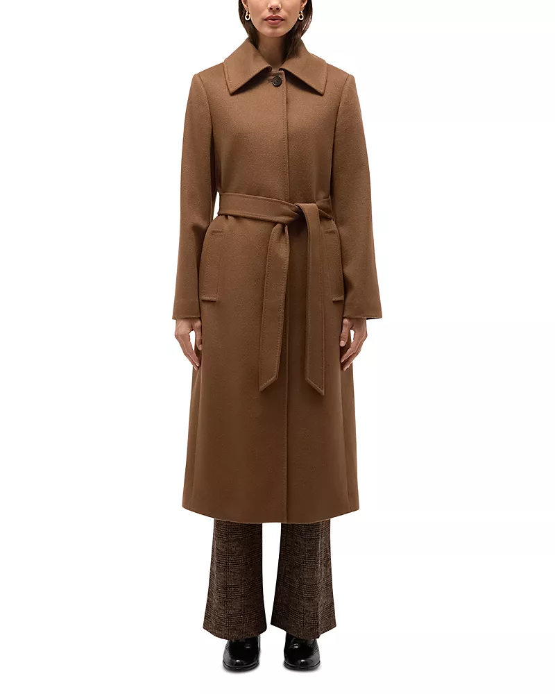 Hobbs London Mira Wool Belted Coat