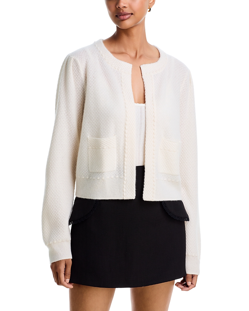 Aqua Cashmere Puff Sleeve Jacket - Exclusive