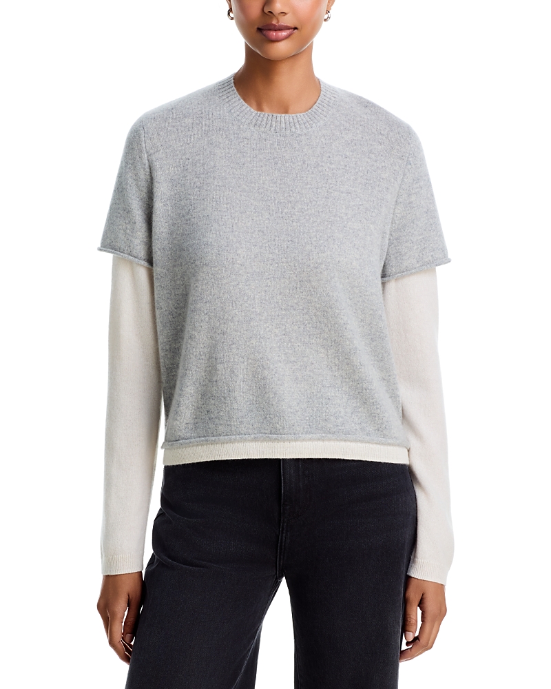 Aqua Cashmere 100% Cashmere Crewneck Sweater - Exclusive