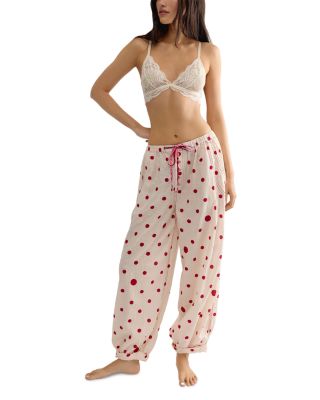 On Repeat Drawstring Cuffed Pajama Pants