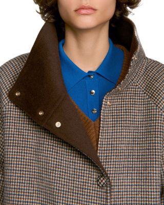 Spencer Wool Blend Check Coat - thumbnail 3