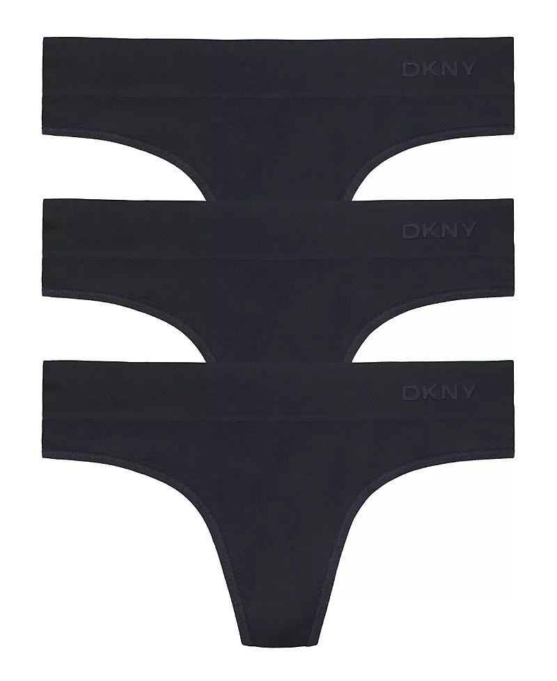 Dkny Seamless Litewear Thong 3PK