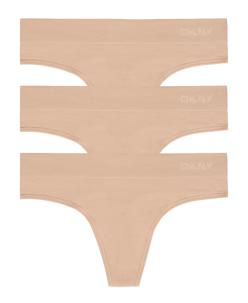 Dkny Seamless Litewear Thong 3PK