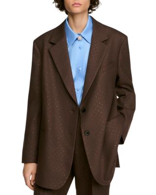 Beatrice Relaxed Rhinestone Blazer