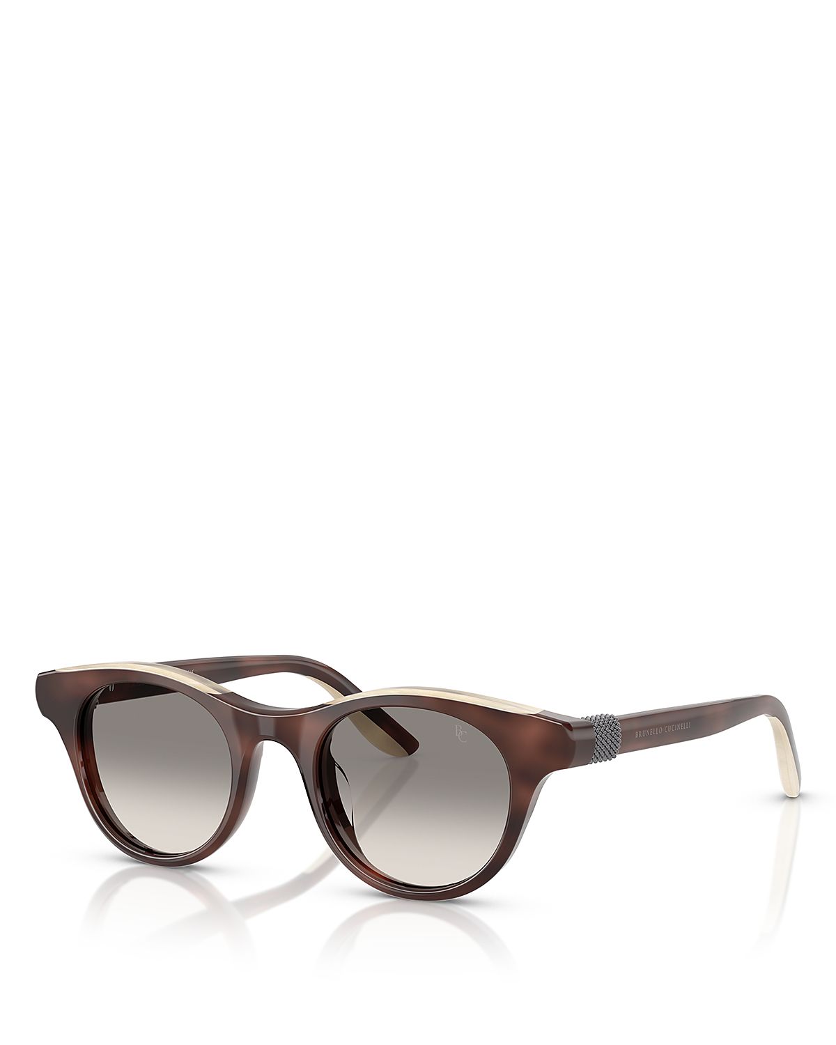 Brunello Cucinelli Pigalle Round Sunglasses, 45mm