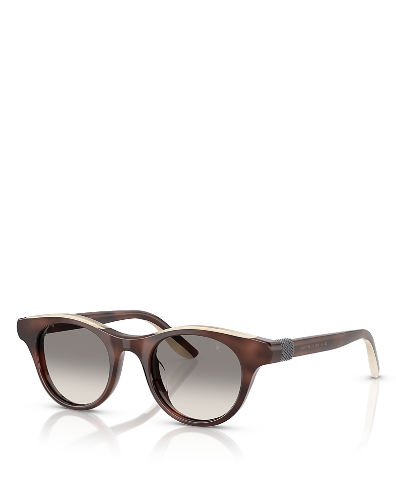 Brunello Cucinelli Pigalle Round Sunglasses, 45mm · OS