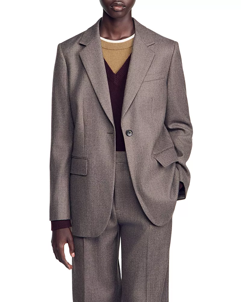 Sandro Alix Wool Blazer