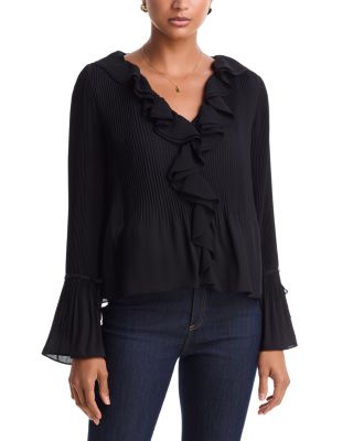 Nixen Ruffled Pleated Top
