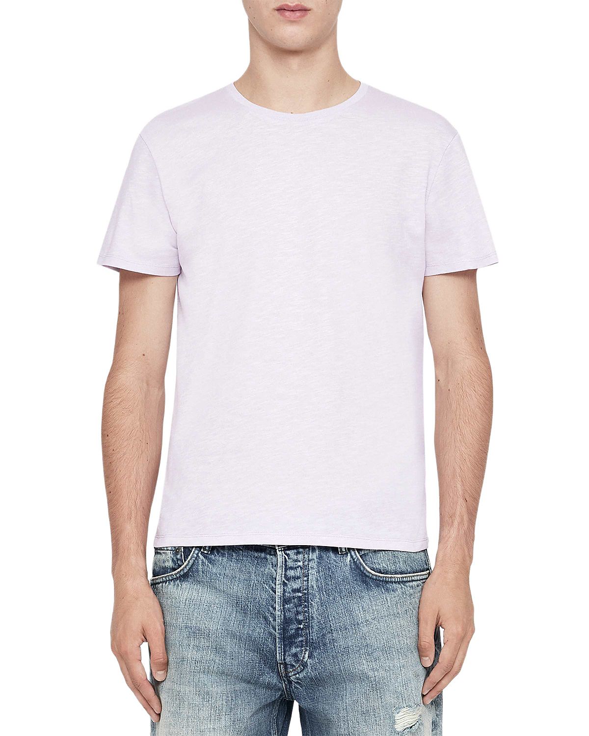 Allsaints Cody Cotton Textured Crewneck T-Shirt