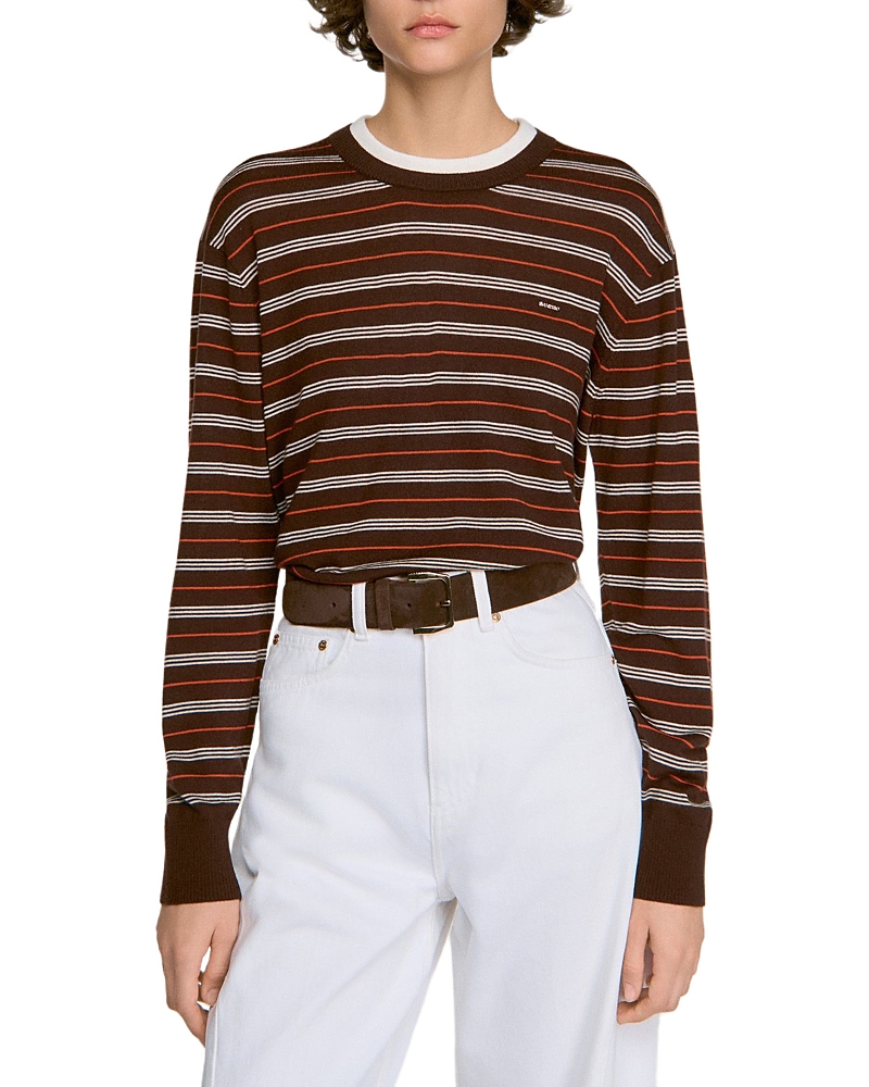 Sandro Mabel Wool Layered Effect Sweater