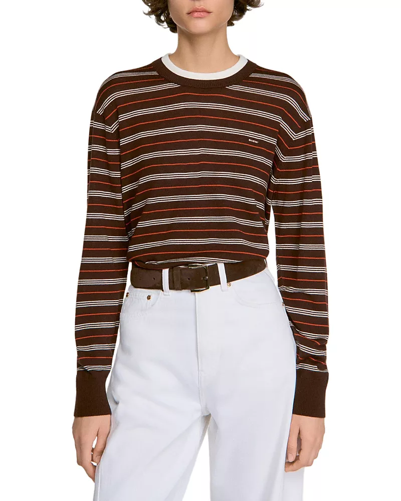 Sandro Mabel Wool Layered Effect Sweater