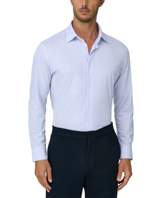 Boggi Milano Checked Japanese Jersey Regular Fit Polo Shirt