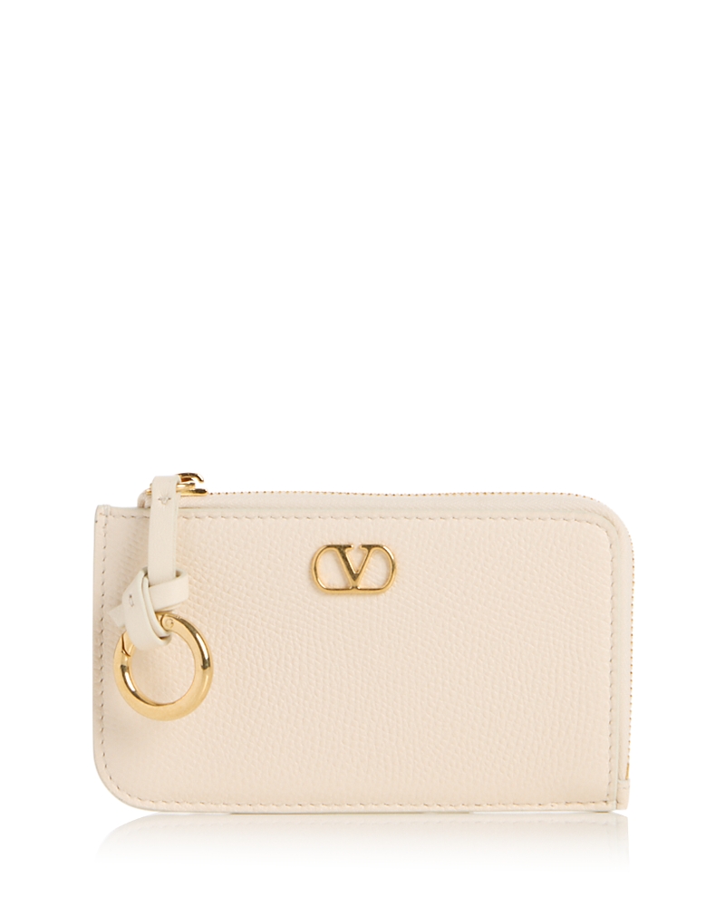 Valentino Garavani VLogo Grained Leather Coin Purse · NO SIZE