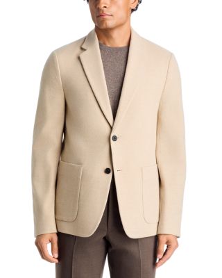 Theory Clinton City Knit Twill Jersey Jacket In Silverstone
