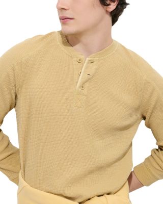 Austin Loose Fit Thermal Cotton Henley Shirt 