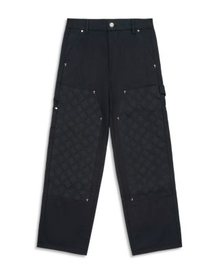 RtA Santiago Cotton Black Metal Grill Carpenter Pants