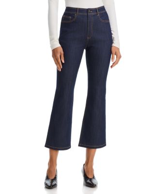 Stevie High Rise Ankle Flare Jeans in Indigo
