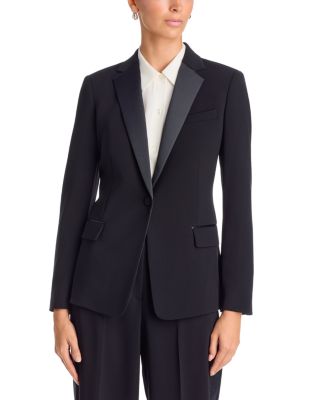 Slim Fit Tuxedo Jacket in Admiral Crepe