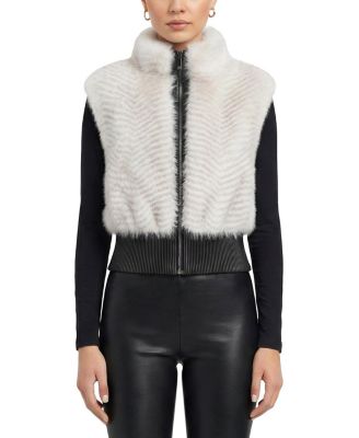  Faux Fur Cross Fox Vest