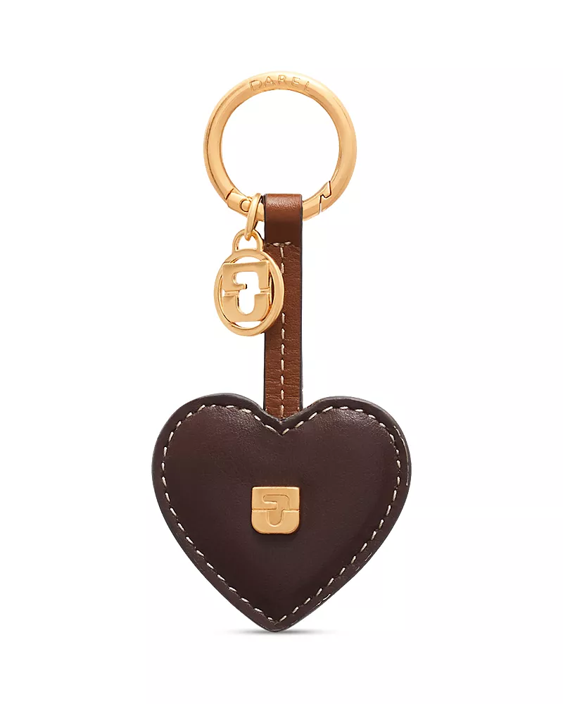 Gerard Darel Atout Coeur Heart Leather Key Chain