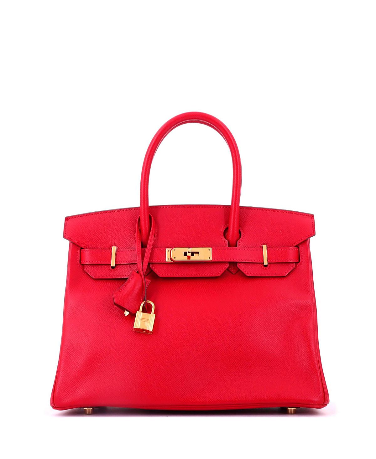 Pre-Owned HERMES Birkin 30 Epsom Leather Gold Tone Handbag