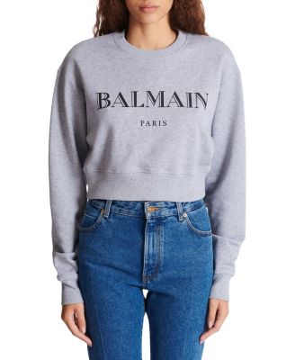 Printed Balmain Crew-Neck Sweatshirt