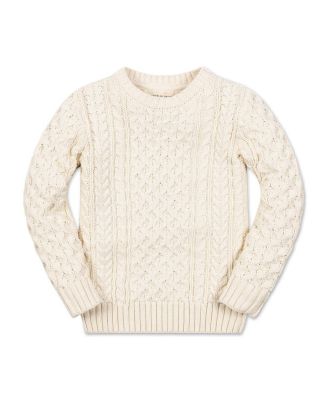 Boys' Organic Long Sleeve Fisherman Cable Pullover Sweater - Little Kid