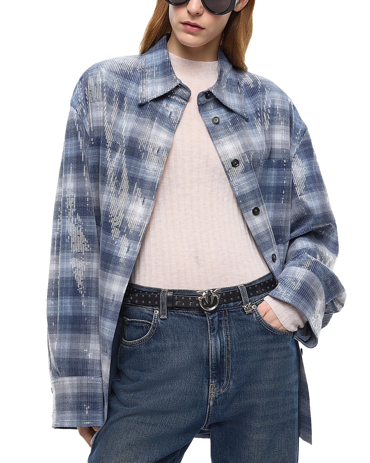 Pinko Orchidea Sequined Overshirt
