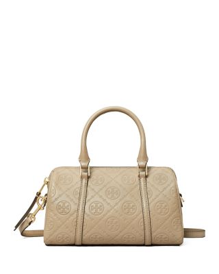 T Monogram Embossed Leather Crossbody