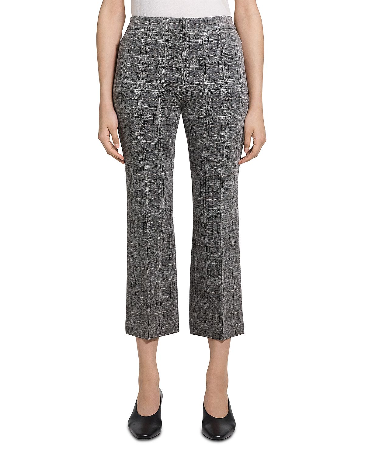 Theory Kick Flare Cropped Pants