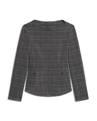 Boat Neck Zip Jacket - thumbnail 5