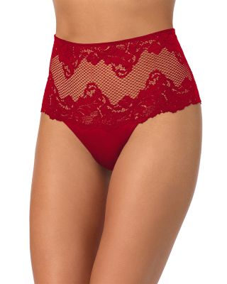 Lace Allure High Waist Thong
