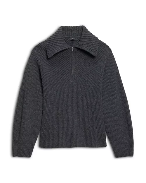 Wool Cashmere Collared Sweater