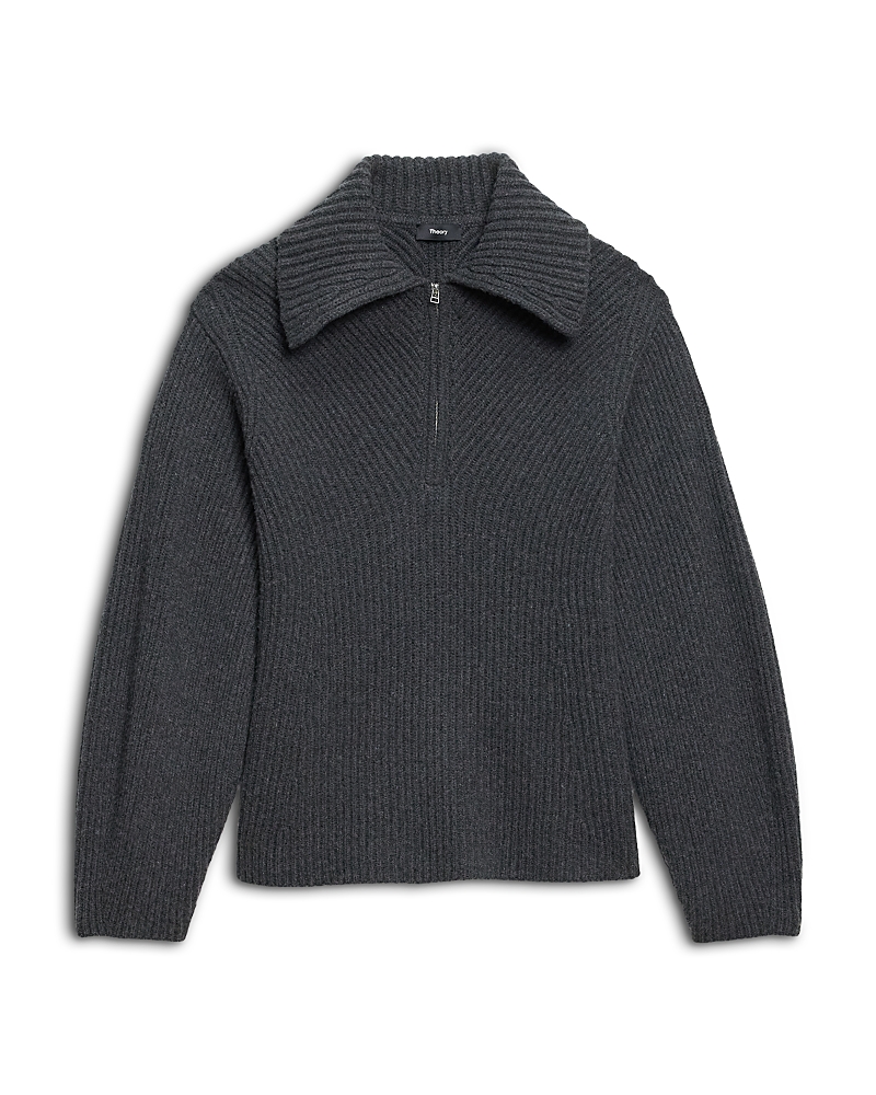Theory Wool & Cashmere Collared Sweater