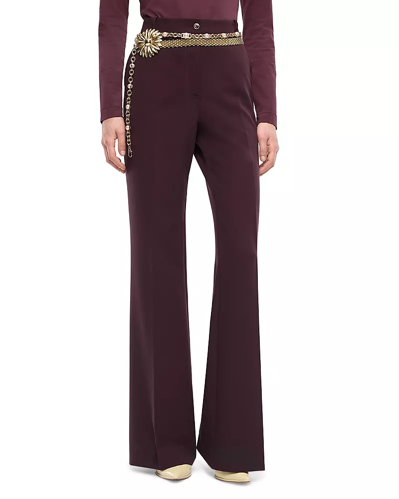 Pinko Creased Flare Pants