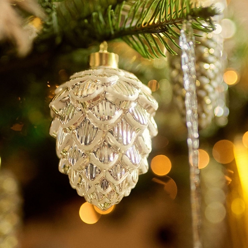 The Whitehurst Company, Llc Pinecone Ornaments, Set of 4