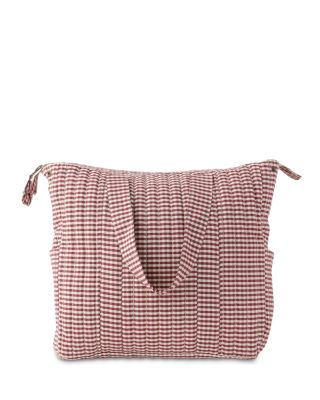 Gingham Convertible Cotton Diaper Bag