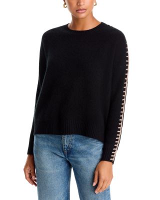 Whipstitch Crewneck Cashmere Sweater - Exclusive