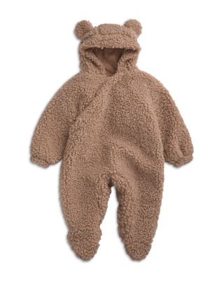 Unisex Teddy Borg Faux Fur Pramsuit Footie - Baby