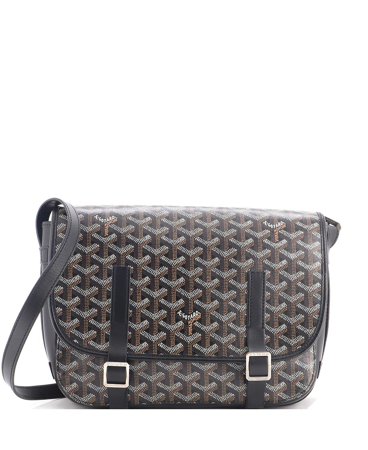 Pre-Owned Goyard Mm Belvedere Messenger Bag Coated Canvas