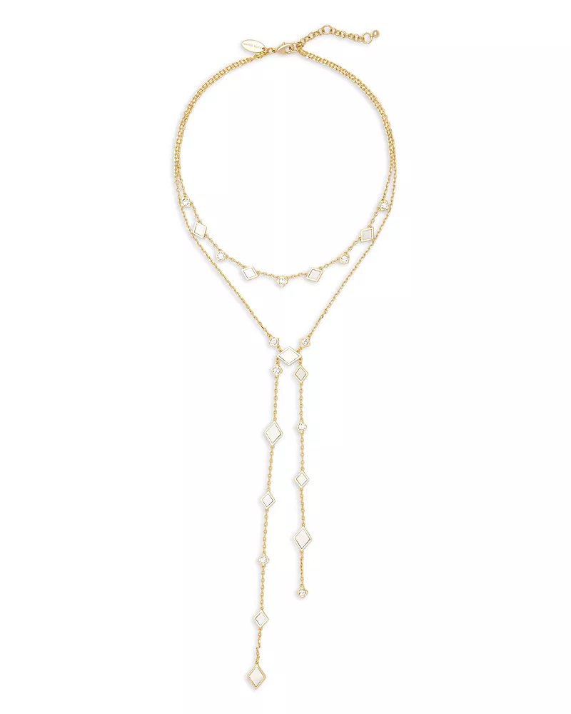 Ramy Brook Nila Two Tone Chain Lariat, 17